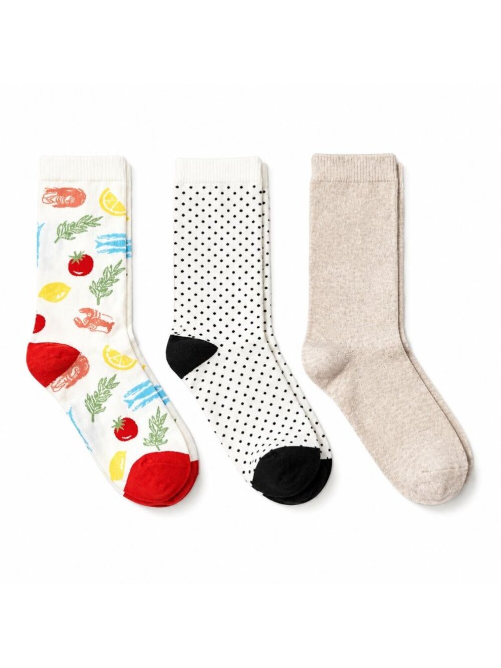 A New Day 3 pk Women's Crew Socks Mediterranean Garden size 4-10 NEW